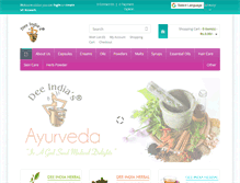 Tablet Screenshot of deeindiaherbals.com